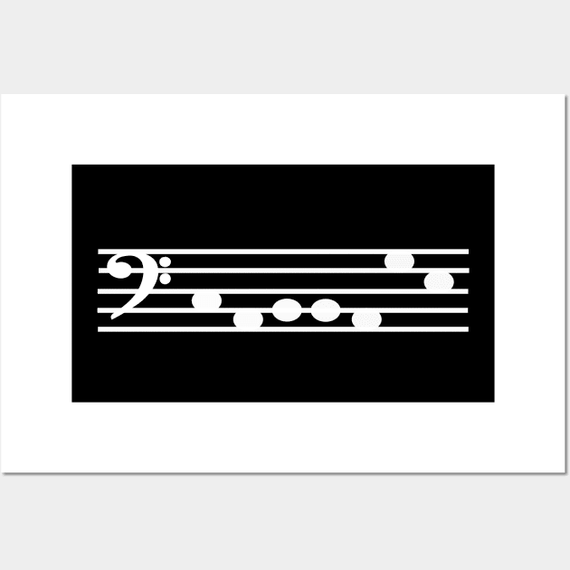 Cabbage Sheet Music Bass Clef Wall Art by DrawAHrt